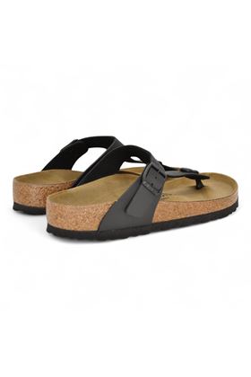Ciabatta Birkenstock Gizeh colore nero. BIRKENSTOCK- | GIZEH BLACK BIRKO FLOR-NERO